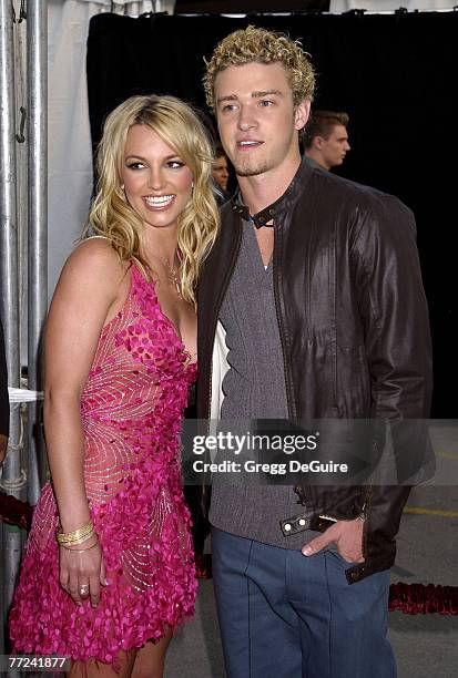 Britney Spears & Justin Timberlake arrive at the 29th Annual American Music Awards