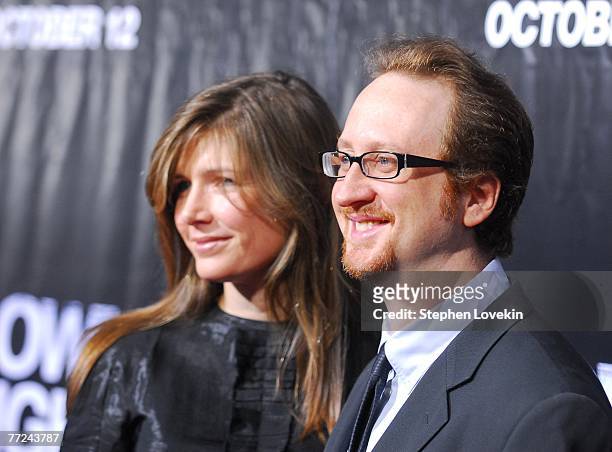 Writer/director James Gray and wife Alexandra Dickson attend the "We Own the Night" New York premiere presented by The Cinema Society at the Chelsea...