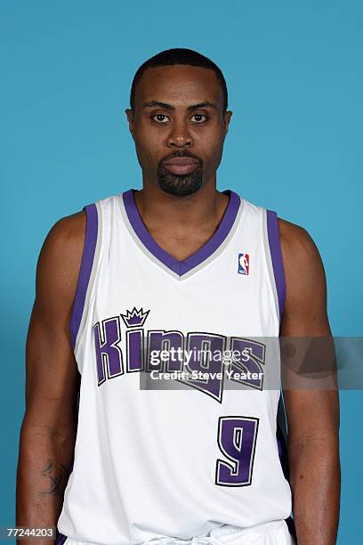 Kenny Thomas of the Sacramento Kings poses for a portrait during Media Day on October 1, 2007 at the Practice Facility in Sacramento, California....