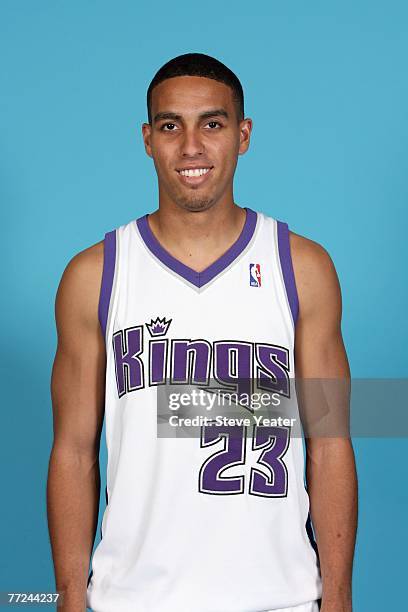 Kevin Martin of the Sacramento Kings poses for a portrait during Media Day on October 1, 2007 at the Practice Facility in Sacramento, California....