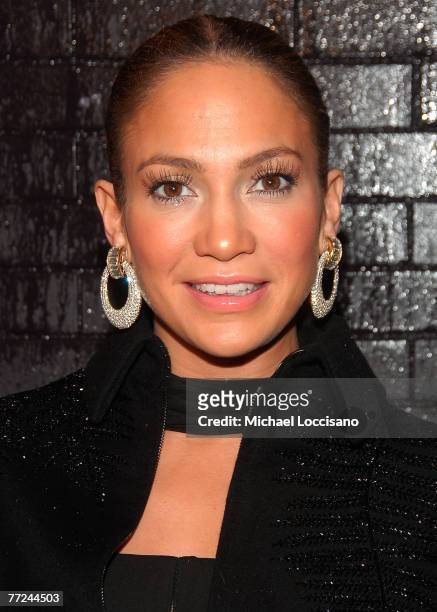 Singer Jennifer Lopez attends Jennifer Lopez's "Brave" album release party at Buddakan on October 8, 2007 in New York City.