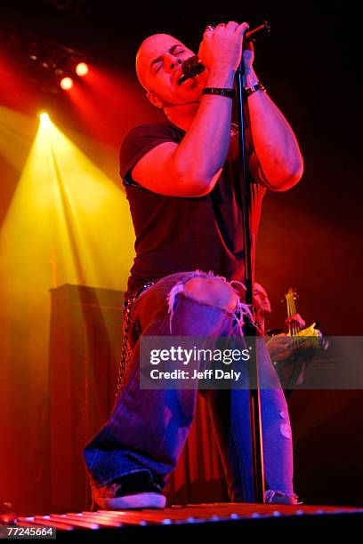 American Idol Chris Daughtry performs live at the Seminole Hard Rock Hotel and Casino on October 09, 2007 in Hollywood, Florida.