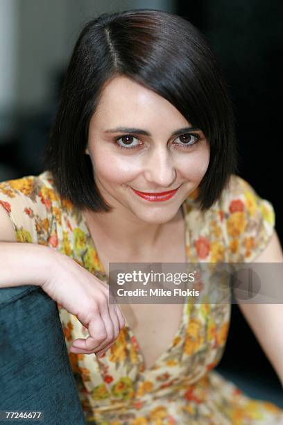Actress Pia Miranda attends the 2007 Inside Film Awards nominations announcement at the Water Bar, Woolloomooloo on October 10, 2007 in Sydney,...