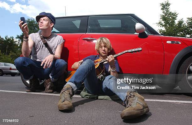 Courtney Taylor-Taylor and Peter Loew of the Dandy Warhols.