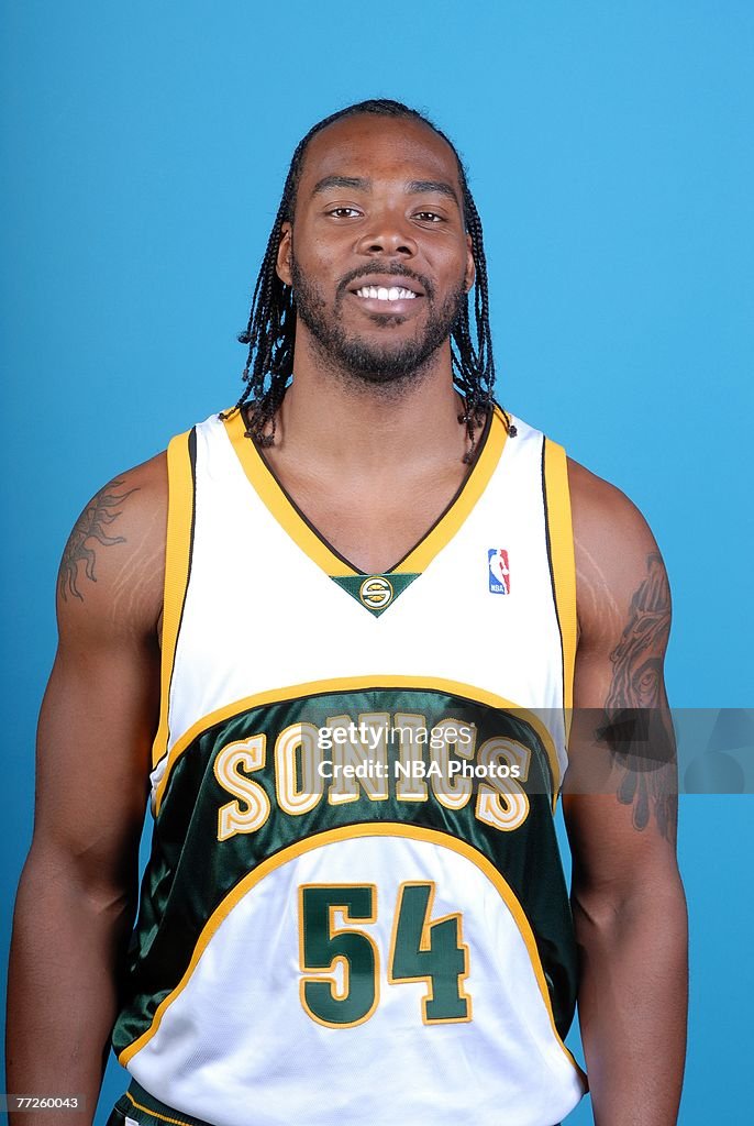 Chris Wilcox of the Seattle SuperSonics poses for a portrait during ...