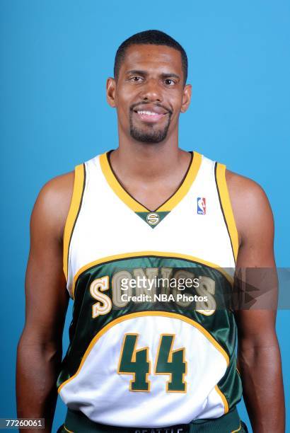 Kurt Thomas of the Seattle SuperSonics poses for a portrait during NBA Media Day at the Furtado Center on October 1, 2007 in Seattle, Washington....