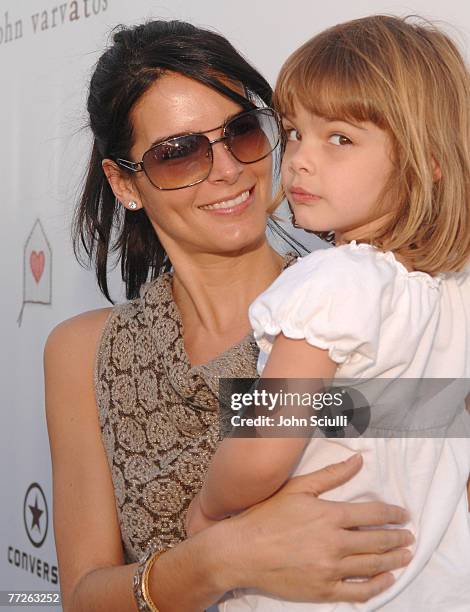 Angie Harmon and daughter