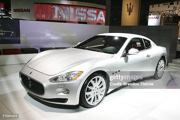 Maserati GranTurismo is displayed at the 2007 Australian International Motor Show at the Sydney Convention and Exhibition Centre on October 11, 2007...