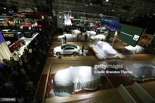 Coupe is displayed at the 2007 Australian International Motor Show at the Sydney Convention and Exhibition Centre on October 11, 2007 in Sydney,...