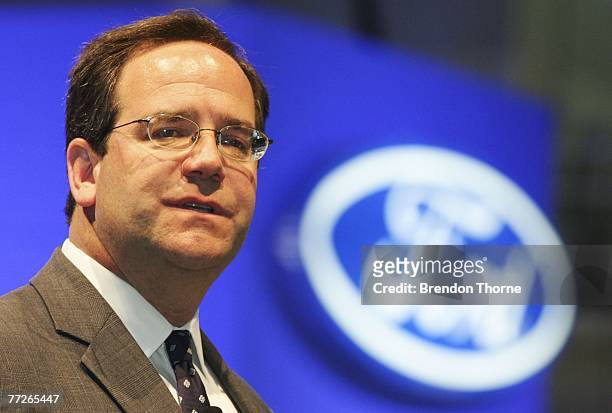 Tom Gorman, President of Ford Australia, attends the 2007 Australian International Motor Show at the Sydney Convention and Exhibition Centre on...