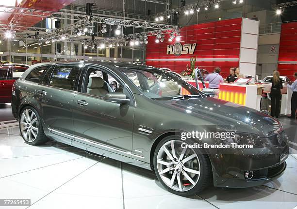 Holden VE SportsWagon is displayed at the 2007 Australian International Motor Show at the Sydney Convention and Exhibition Centre on October 11, 2007...