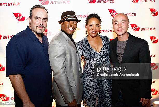 Members from Show Time series "Dexter" David Zayas, Erik King, Lauren Velez and C.S.Lee arrives at Tryst nightclub inside Wynn Las Vegas for a Virgin...