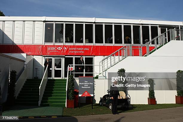 View of the Tented Village during the First Round of the HSBC World Matchplay Championship at The Wentworth Club on October 11, 2007 in Virginia...