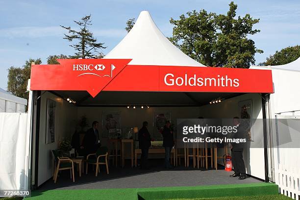 View of the Tented Village during the First Round of the HSBC World Matchplay Championship at The Wentworth Club on October 11, 2007 in Virginia...