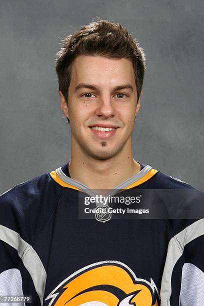 Marc-Andre Gragnani of the Buffalo Sabres poses for his 2007 NHL headshot at photo day in Buffalo, New York.