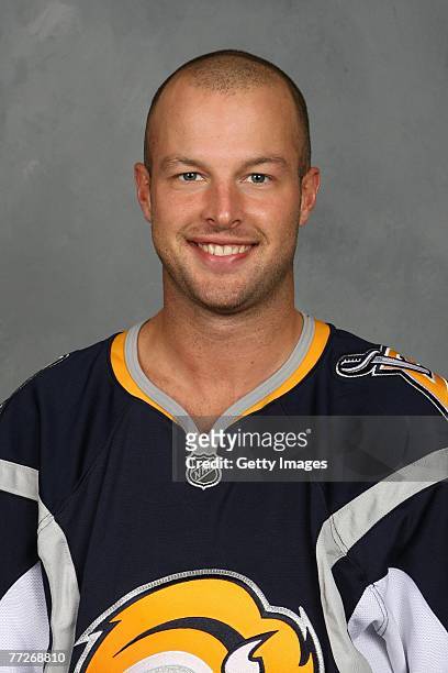 Tim Connolly of the Buffalo Sabres poses for his 2007 NHL headshot at photo day in Buffalo, New York.