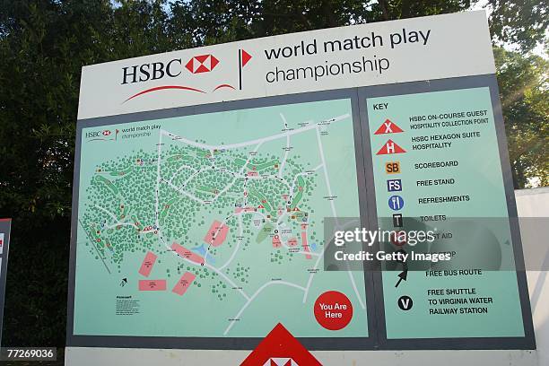 The Spectator Village during the First Round of the HSBC World Matchplay Championship at The Wentworth Club on October 11, 2007 in Virginia Water,...