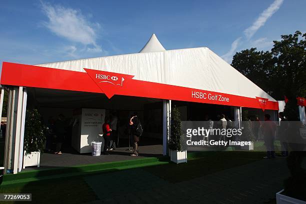 The Spectator Village during the First Round of the HSBC World Matchplay Championship at The Wentworth Club on October 11, 2007 in Virginia Water,...