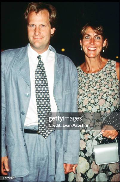 Actor Jeff Daniels and his wife Kathleen arrive at the premiere of "Fly Away Home" September 10, 1996 in New York City. The film, directed by Carroll...