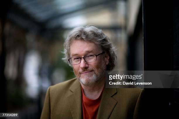 Author Iain Banks poses for a portrait at the Cheltenham Literature Festival held at Cheltenham Town Hall on October 13, 2007 in Cheltenham, England....