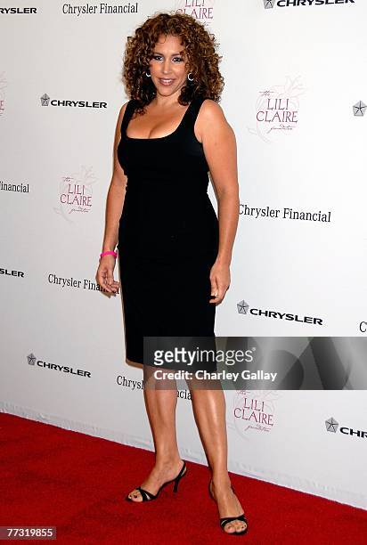 Actress Maria Riva arrives at the Lili Claire Foundation 10th annual benefit dinner and auction held at the Hyatt Regency Century Plaza on October...