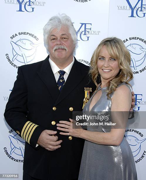 Captain Paul Watson, Founder of The Sea Shepherd Conservation Society and Susan Weingartnerattend "Breaking The Ice" A Fundraiser to benefit The Sea...