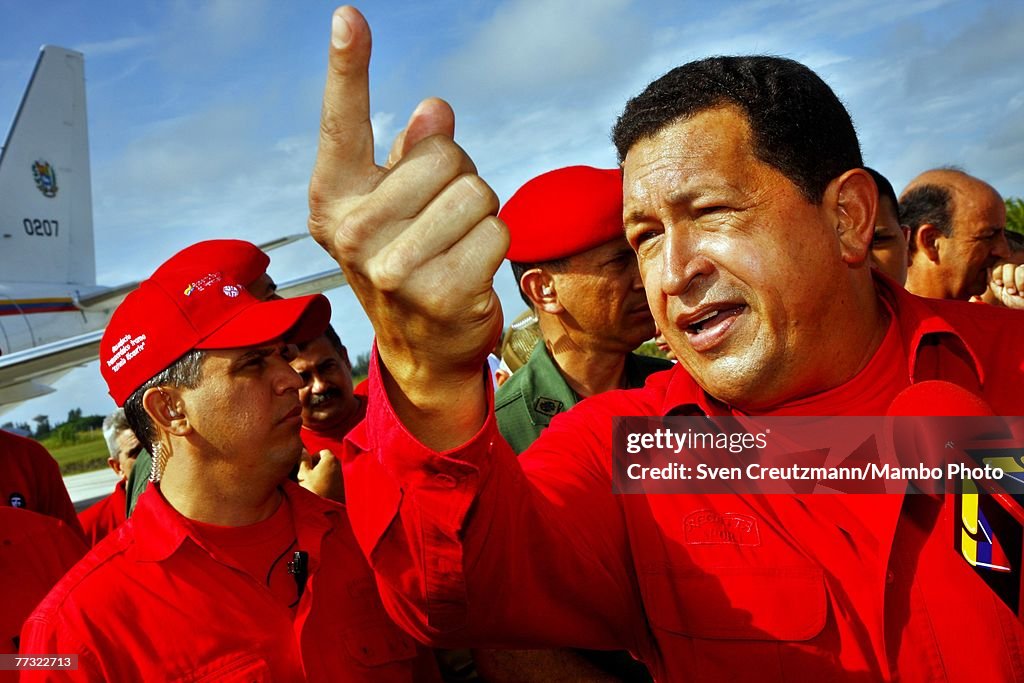 Venezulan President Hugo Chavez Visits Cuba