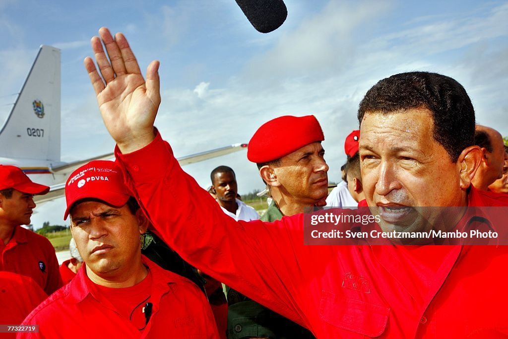 Venezulan President Hugo Chavez Visits Cuba