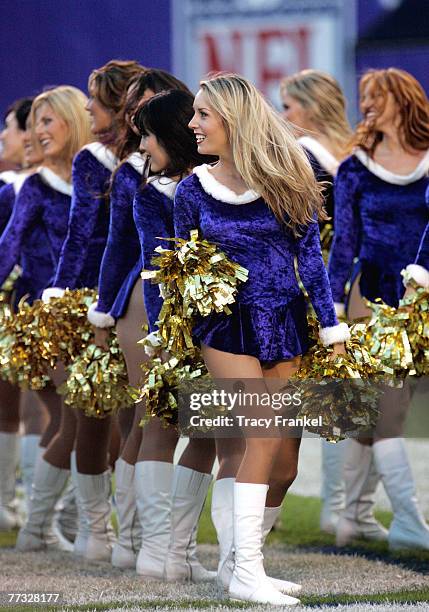 The Charger Girls show off their Christmas uniforms on the sideline. The San Diego Chargers defeated the Tampa Bay Buccaneers 31-24 at Qualcomm...