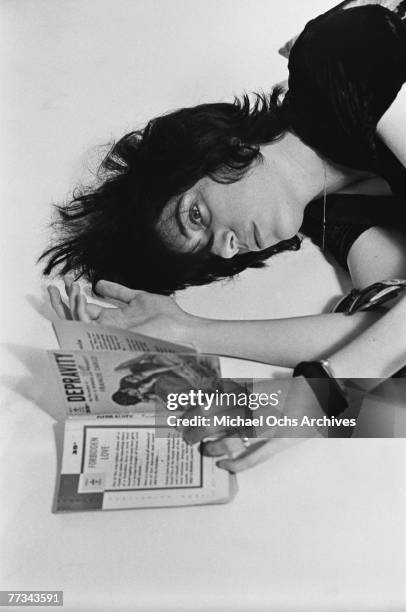 Patti Smith poses for a portrait in November 1974 in Los Angeles California.