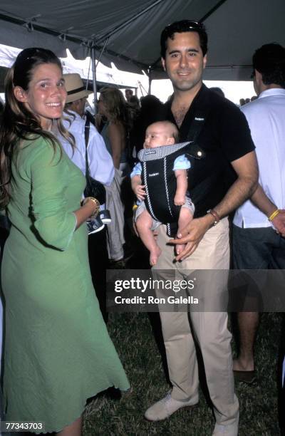 Aerin Lauder, Eric Zinterhofer, and baby