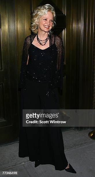 Actress Christine Ebersole attends the third annual Worldwide Orphans Foundation Benefit Gala at Cipriani Wall Street October 15, 2007 in New York...