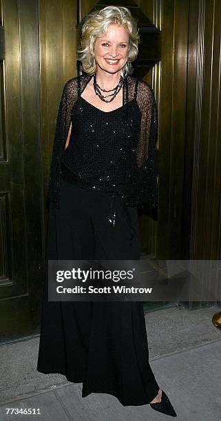 Actress Christine Ebersole attends the third annual Worldwide Orphans Foundation Benefit Gala at Cipriani Wall Street October 15, 2007 in New York...