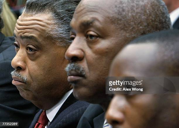 National Action Network President the Rev. Al Sharpton, Charles Hamilton Houston Institute for Race and Justice Director Charles Ogletree, and Pastor...
