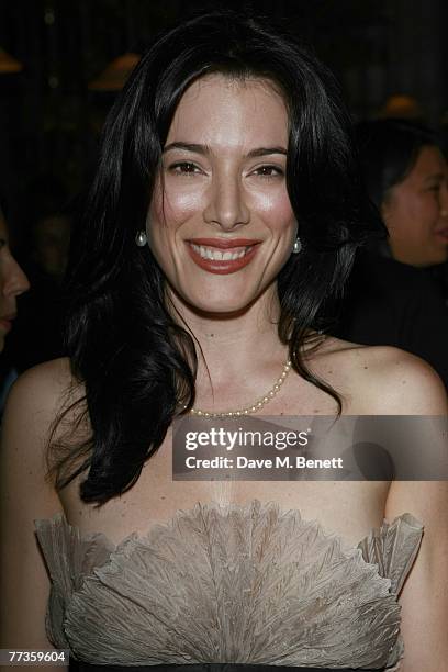 Jaime Murray attends the party to launch design label Marchesa new autumn 2007 collection on October 16, 2007 at Harrods in London, England.