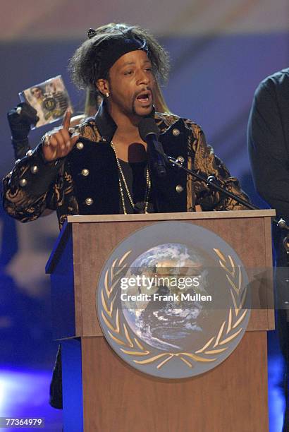 Host Katt Williams during the BET Hip Hop Awards 2007 at the Atlanta Civic Center on October 13, 2007 in Atlanta, GA.