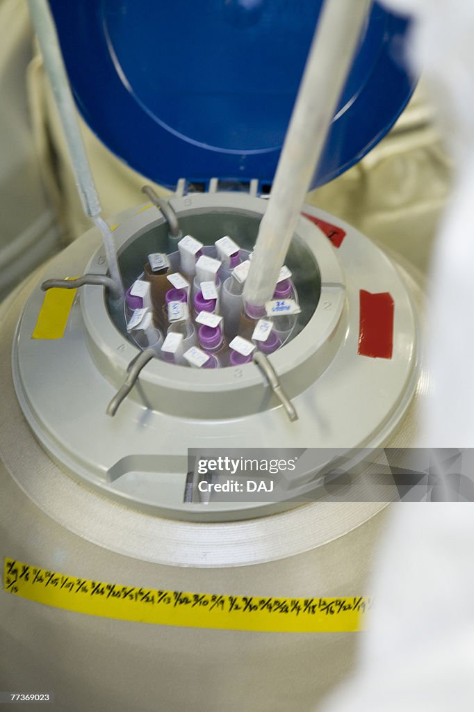 Liquid nitrogen, high angle view