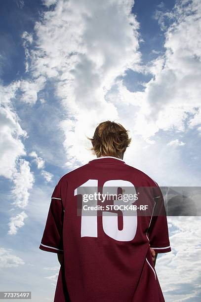 kicker with number 13 - sports jersey back stock pictures, royalty-free photos & images