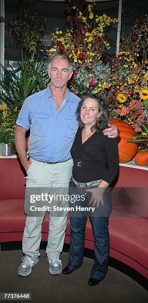 Writer/Director John Sayles and partner Maggie Renzi attend a lunch honoring them by the Savannah Film Festival at Michael's Restaurant October 17,...