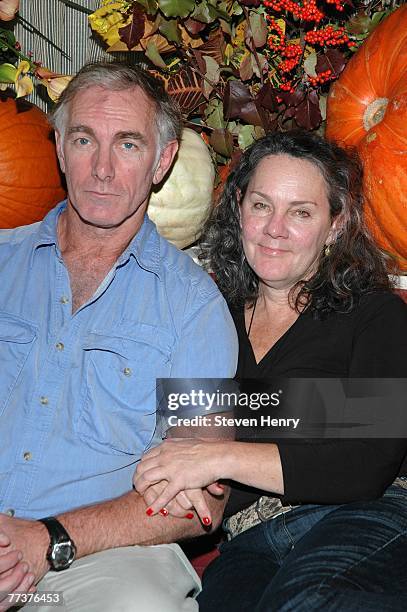 Writer/Director John Sayles and partner Maggie Renzi attend a lunch honoring them by the Savannah Film Festival at Michael's Restaurant October 17,...