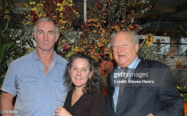 Writer/Director John Sayles, partner Maggie Renzi and Bobbie Zarem attend a lunch honoring John Sayles by the Savannah Film Festival at Michael's...