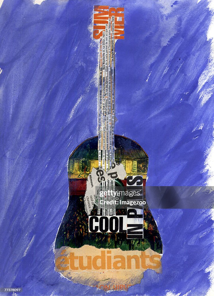 Guitar collage