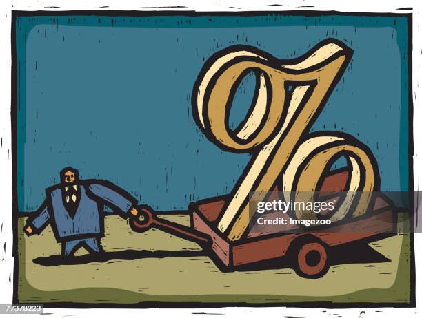percentage of sales - colateral stock illustrations