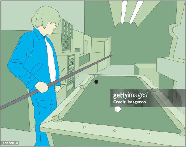 billiards - snooker stock illustrations