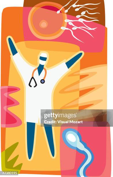 vmo0536 - obstetrician stock illustrations