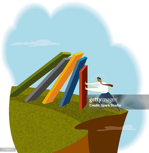 Fallen Wall Vector Falling Wall High Res Illustrations - Getty Images