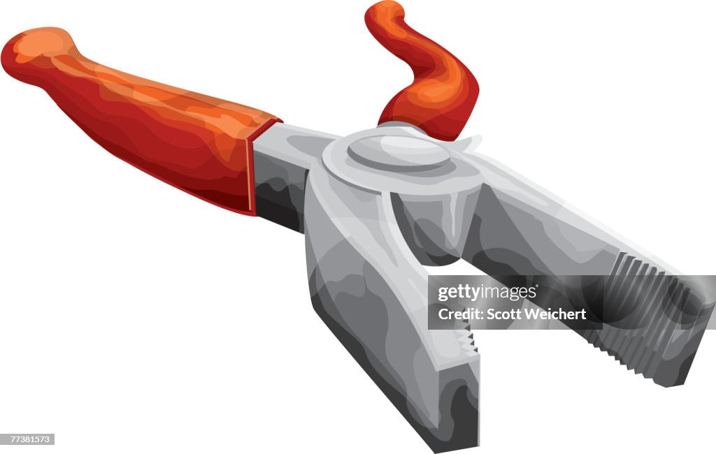 Illustration of a pair of pliers
