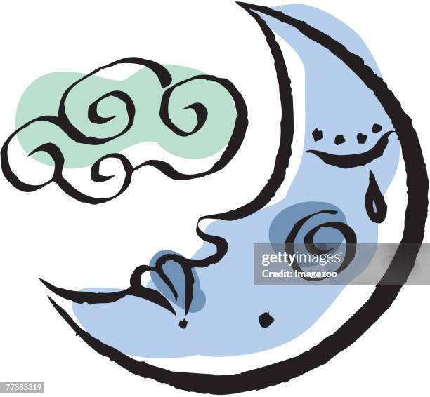 Sad Moon Icon 586 Sad Moon Stock Photos, High-Res Pictures, and Images - Getty Images