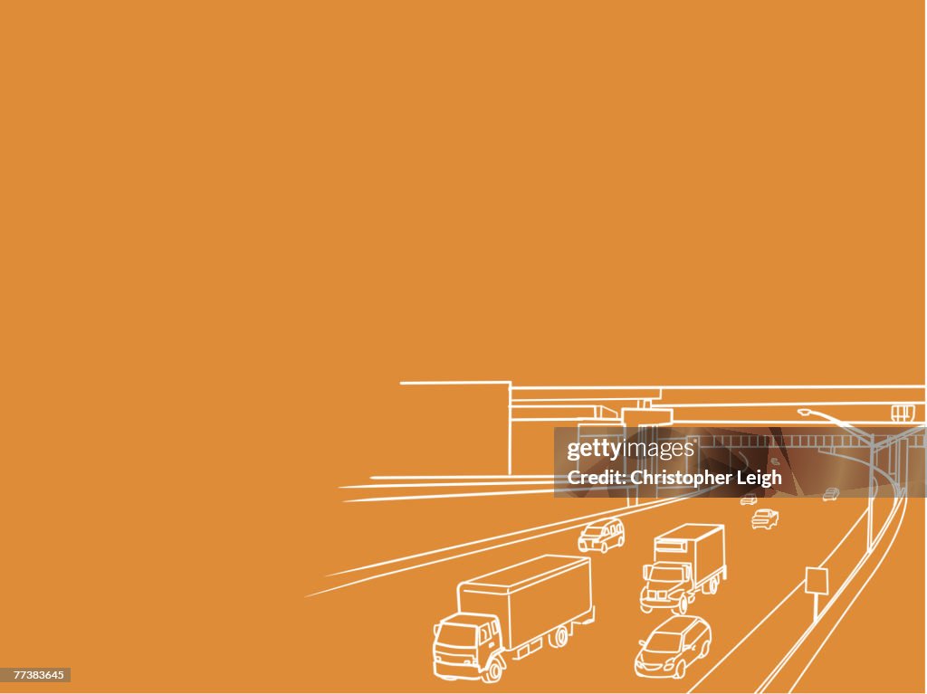 An illustration of a highway