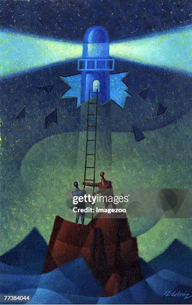 lighthouse - lighthouse beam stock illustrations